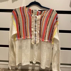 Lightweight sweater with bell sleeves